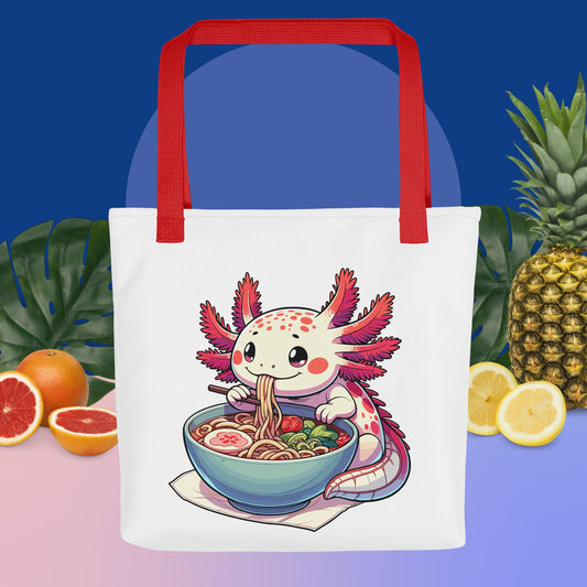 Axolotl w/ Ramen - Tote bag