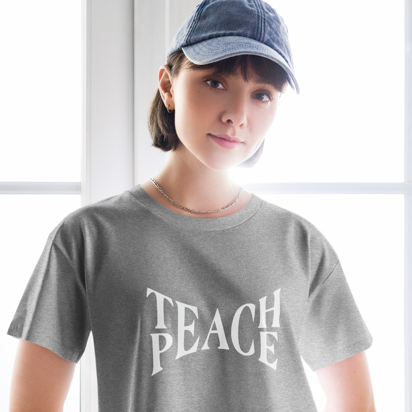 'Teach Peace' Women’s crop top