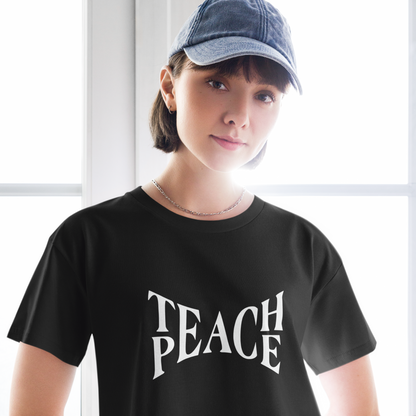 'Teach Peace' Women’s crop top