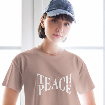 'Teach Peace' Women’s crop top