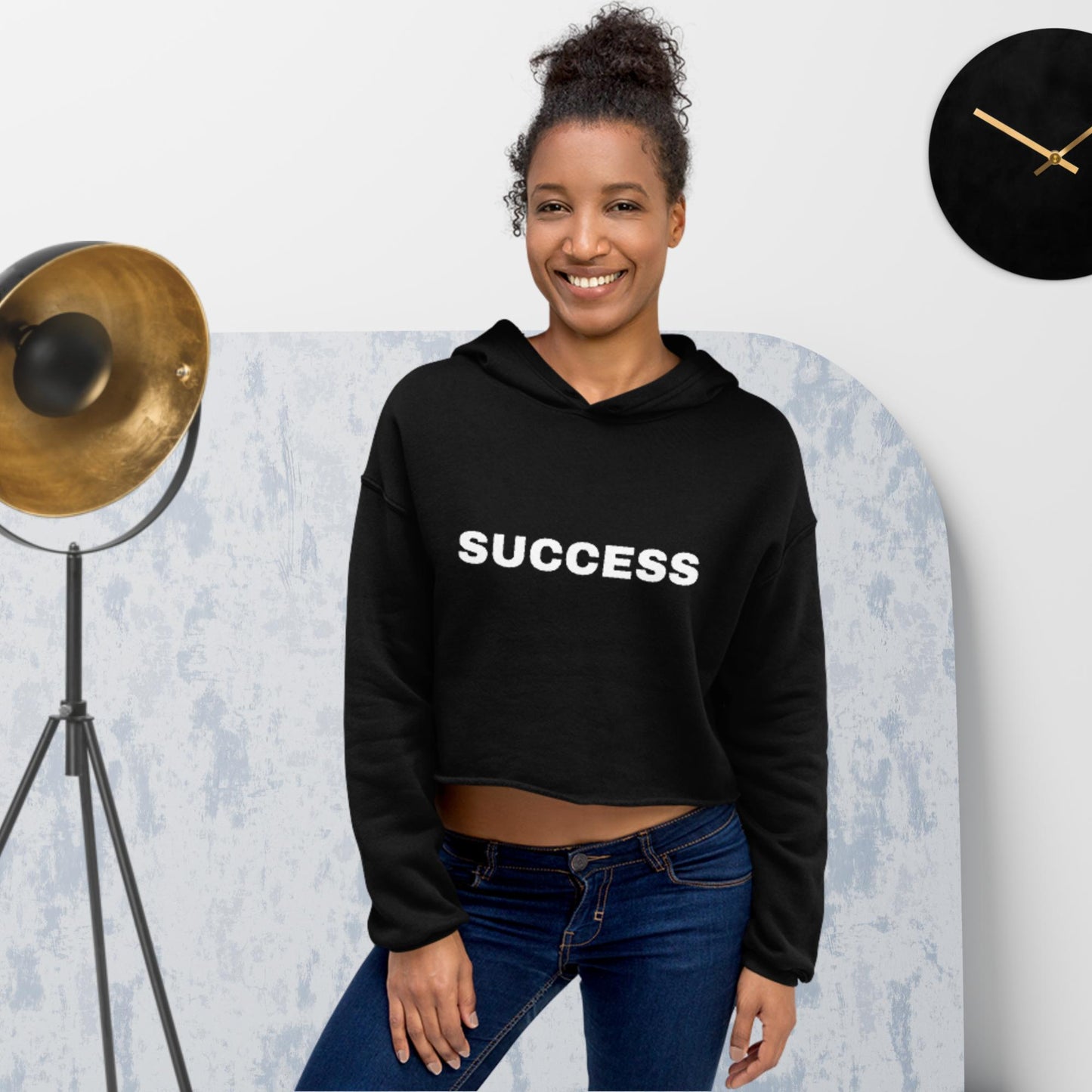 SUCCESS (YBH) Cropped Hoodie