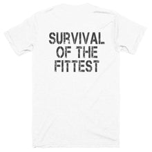 "SURVIVAL OF THE FITTEST," Short sleeve soft t-shirt - Spirit Central Shop